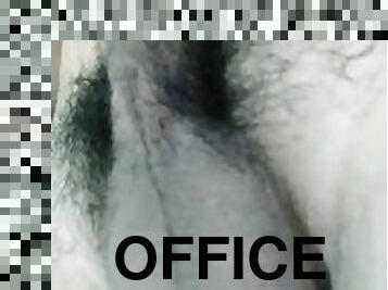 Guy solo jerking office hours