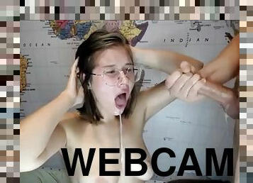 Nerdy webcam girl turns out to be a good guy