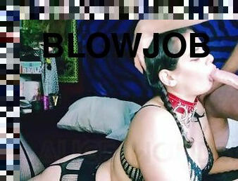 blowjob, stor-pikk, cum, kveling, baller, hvit, pikk, vampyr