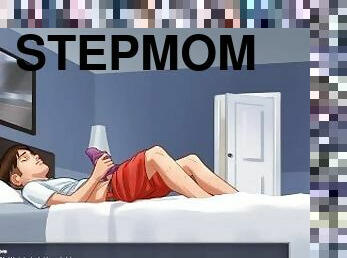 Summertime Saga: StepMom Caught StepSon Jerking Off, And She Let Him Finish On Her Big Tits-Ep173