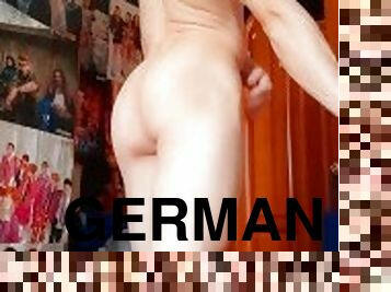 hot stripper posing under rammstein