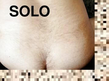 masturbación, anal, gay, regordeta-chubby, cabalgando, consolador, a-solas, gay-joven