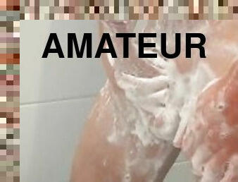 kylpy, valtava, masturbaatio, amatööri, valtava-mulkku, kova-seksi, käsihomma, suihku, soolo, tosielämää
