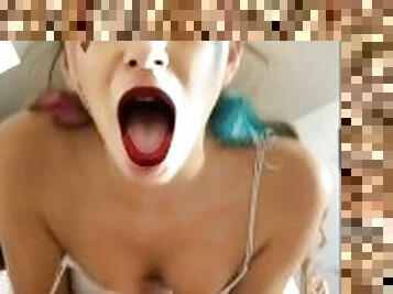 Horny Teen Ballerina Harley Quinn gets Fucked - POV Sex Creampie