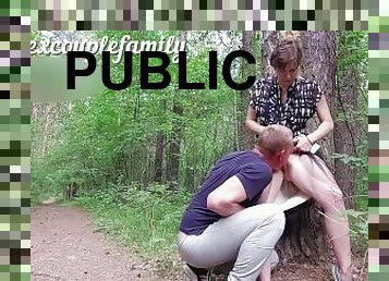 licked pussy from a stranger on the path