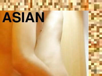 asiatisk, amatør, cumshot, stor-pikk, tenåring, homofil, handjob, cum, muskuløs, twink