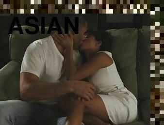 asiático, orgasmo, babes, mamada, chorro-de-corrida, interracial, estrella-del-porno, pareja