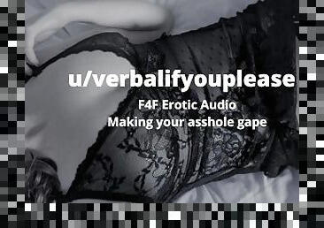 [F4F] Masturbating and talking about making your asshole gape [British Lesbian Audio]