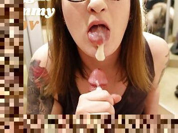 Convinced The Innocent Shy Girl To Suck My Dick In Public Mall