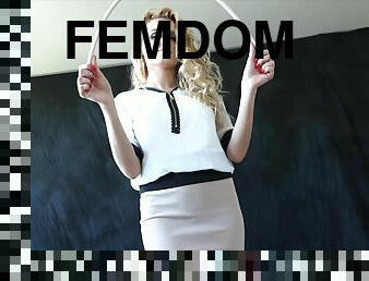 bdsm, blond, älskarinna, femdom