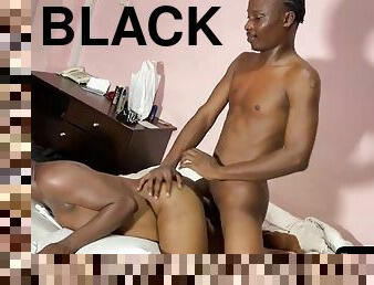 Creaming her pussy with my big black cock