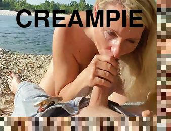 Luna Gets Fucked On The Beach And Squirts After Creampie Her Pussy 13 Min
