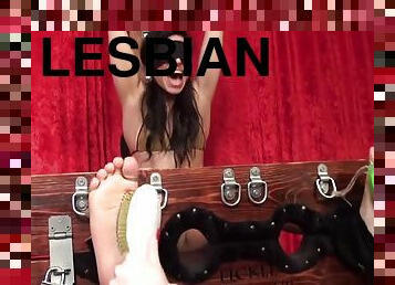 lesbienne, bdsm, baisers, fétiche, bondage, domination, brunette, femme-dominatrice