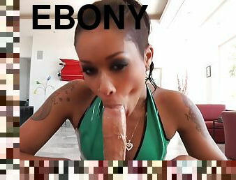 Skin Diamond - Ebony Babe Gets Her Asshole Stretched