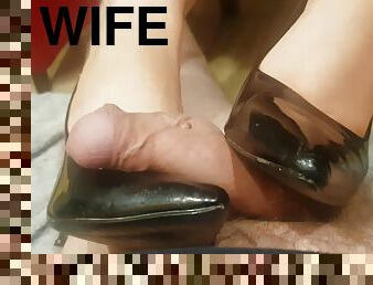 Wife Smoking In My Favorite Black High Heels