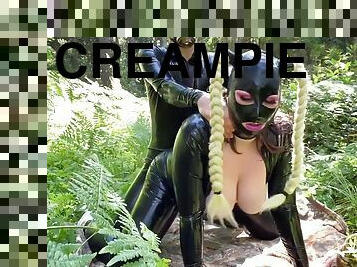Fucking A Rubberdoll In The Woods