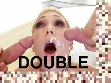 Lily Labeau In Dped Rewarded With A Massive Facial