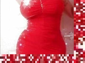 mini red dress