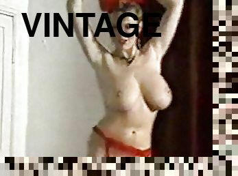 SPIN ME ROUND - vintage 80's big tits dance striptease