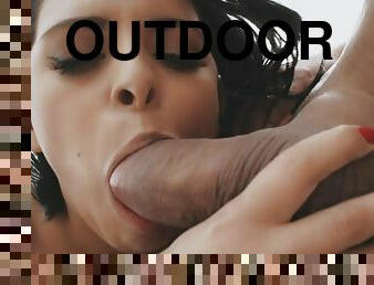 Beach Volleyball Babe Kira Queen - outdoor hardcore with blowjob and cumshot