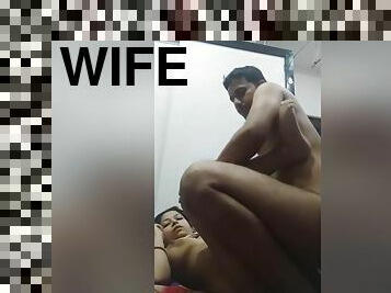 Today Exclusive- Sexy Desi Wife Blowjob And Ridding Hubby Dick Part 1