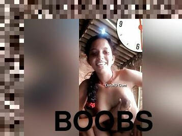 Desi Village Girl Shows Her Boobs And Pussy On Vc