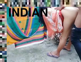 Indian Village Chachi Fuck With Dever Ji Outdoor Standing Doggy Style Position