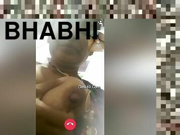 Today Exclusive- Bhabhi Showing Her Big Boobs On Video Call Part 1