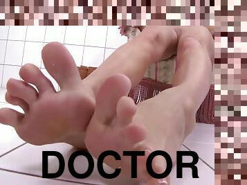 doctor, auditie-casting, picioare, fetish