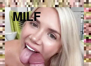 Chubby MILF with big tits gets cum on her face. I found her on meetxx.com