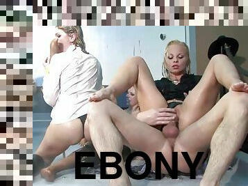 bañando, tetas-grandes, con-el-puño, fiesta, swinger, negra-ebony, polla-enorme, interracial, sexo-en-grupo, con-los-dedos