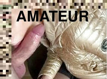 strømpebukse, amatør, blowjob, svart, føtter, cum, blond, fetisj, footjob, nylon