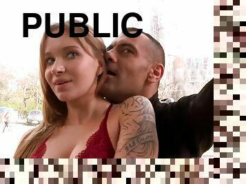 Beautiful Angel Piaff Enjoys Rebound Love Making in Public