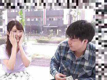A Japanese young couple has sex in public for cash and they love it