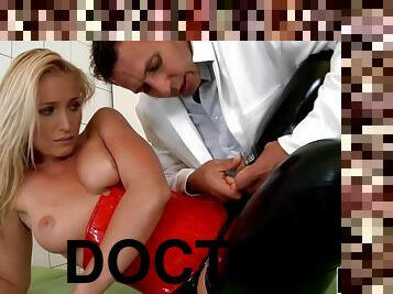 Chick In Latex Gets Made Love By A Doctor - ass fucking
