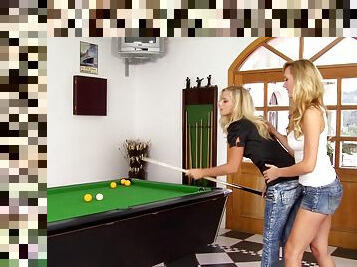 Brett Rossi, Marry Queen Pool Hall Passions - Lesbian Porn