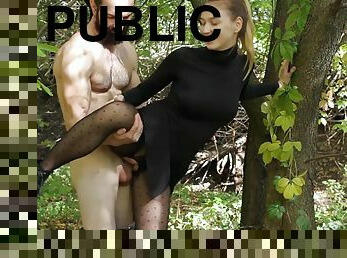 Cherry Grace - Public Creampie in the City Park - hard fuck