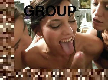 blowjob, cumshot, hardcore, deepthroat, gruppesex, trekant, pov, søt-sweet, oral, baller