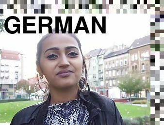 GERMAN SCOUT - TINY LATINA TEENAGER EMMA PICKUP AND ROUGH F - Teenager