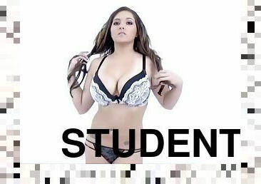 Student busty Amateur solo masturbation