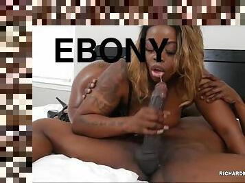Ebony hot MILF hard xxx video