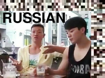 Volkova Regina, Semyonova Tanya Russian Girl Saucy Bisexual Couple Enjoy Interraical Sex Airbnb Host Bring Korean Guys Boyfriend - Asian