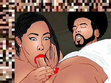 Beautiful cartoon latina MILF engrossing porn video
