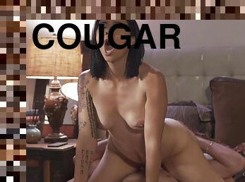 Brunette cougar incredible adult scene