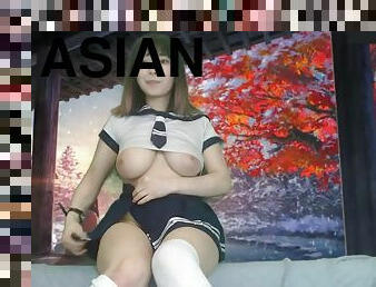 アジアの, けつの穴, ビッグ売り言葉, レズビアン, 日本人, ウェブカメラ, 独奏