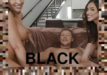 Melissa Stratton and Armani Black hot threesome sex