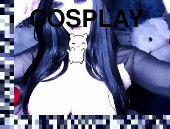 Those Darn Snow Flakes - Goth cosplay masturbation on webcam
