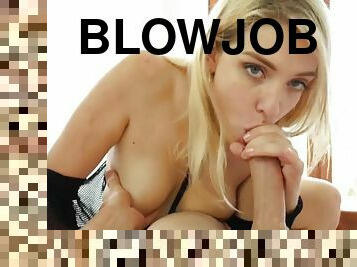 store-pupper, blowjob, pov, ung-18, cum, blond, naturlig, oral, busty, pupper