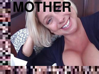Mothers day gift: POV amateur sex with busty blonde MILF cougar