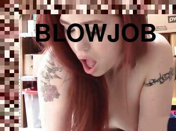 Beautiful redhead shoplifter 18yo schoolgirl gets screwed by a cop